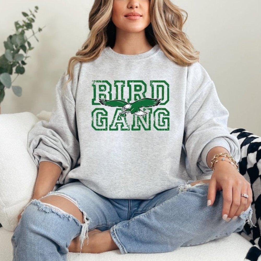Philadelphia Eagles Bird Gang Crewneck Cozy Football Team Fan Sweatshirt